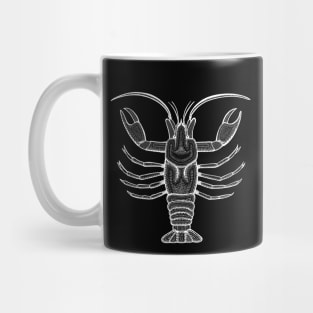 Crayfish or Crawfish - hand drawn detailed animal design Mug